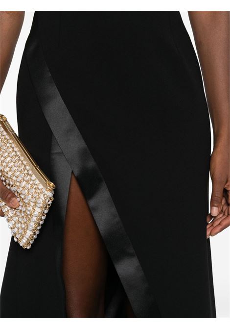 Black front-slit nefertiti dress The New Arrivals Ilkyaz Ozel - women THE NEW ARRIVALS ILKYAZ OZEL | NA00303440425